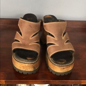Vintage London Underground clogs